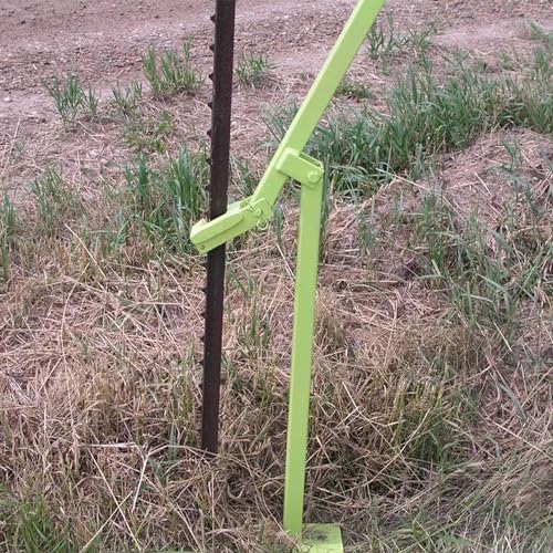 17 Pound Lightweight Manual T Post Puller for Buried Studded T Post Removal with 3 Foot Handle for Added Leverage, PG-07