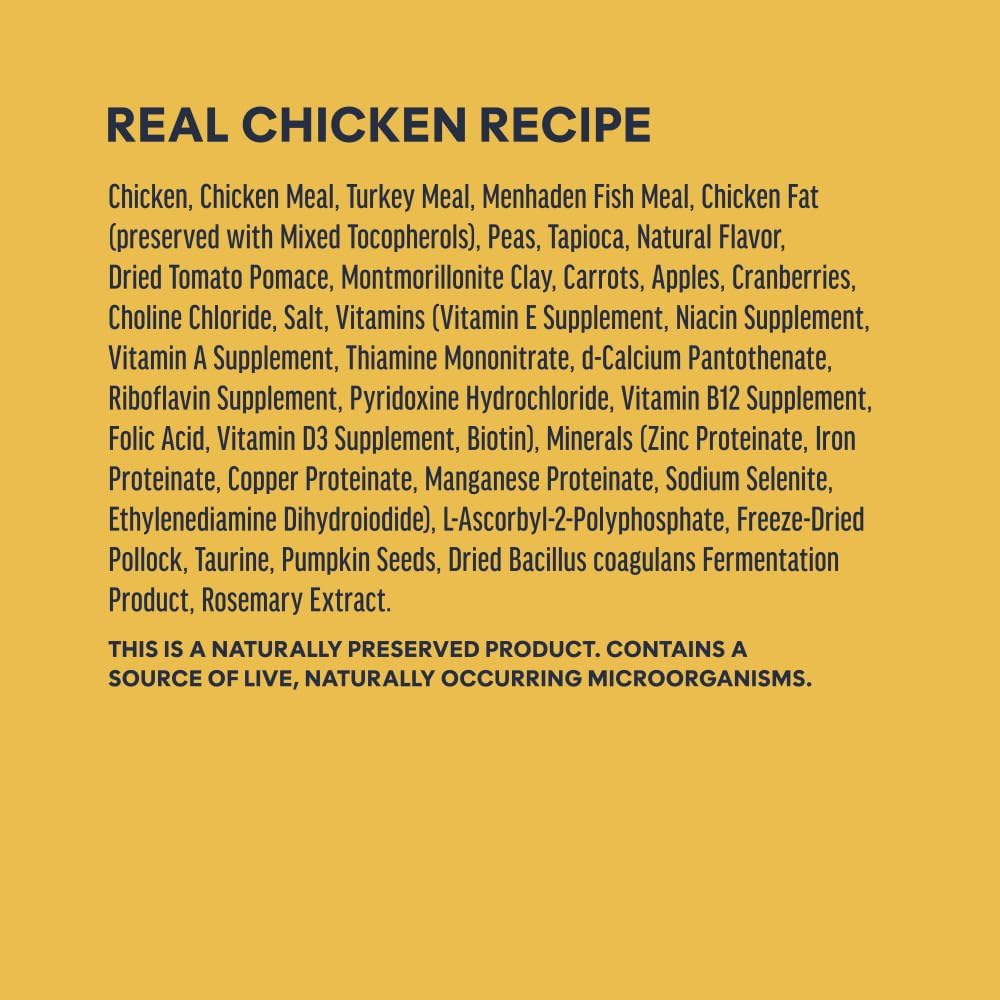 Instinct Original Dry Cat Food, Raw Coated Kibble, Real Chicken, 11 lb. Bag | Raw-coated kibble with cage-free chicken for strong muscles, digestive health, and healthy skin & coat, grain-free
