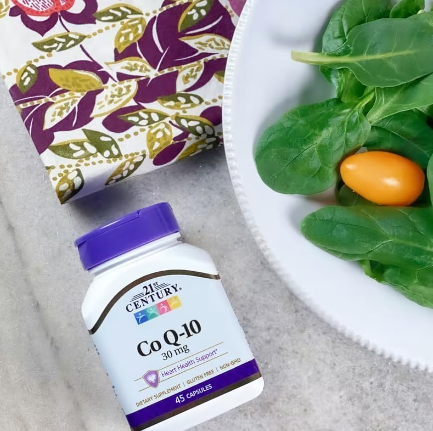 21st Century Co Q10 30 mg Capsules, 45 Count (21341) | Coenzyme Q10 30 mg Capsules, Energy & Cardiovascular Health Support