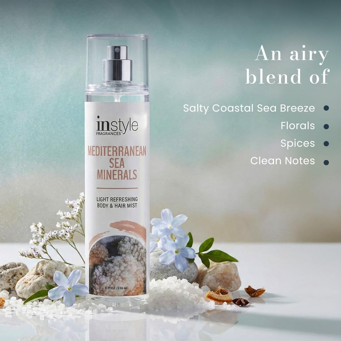 Instyle Fragrances Light Refreshing Body & Hair Mist, Tahitian Vanilla