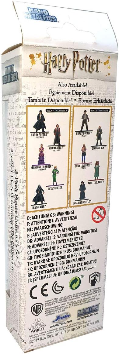 Jade - Nano MetalsFig Pack of 5 Harry Potter Figures, Multi-Colour (JADA99439)