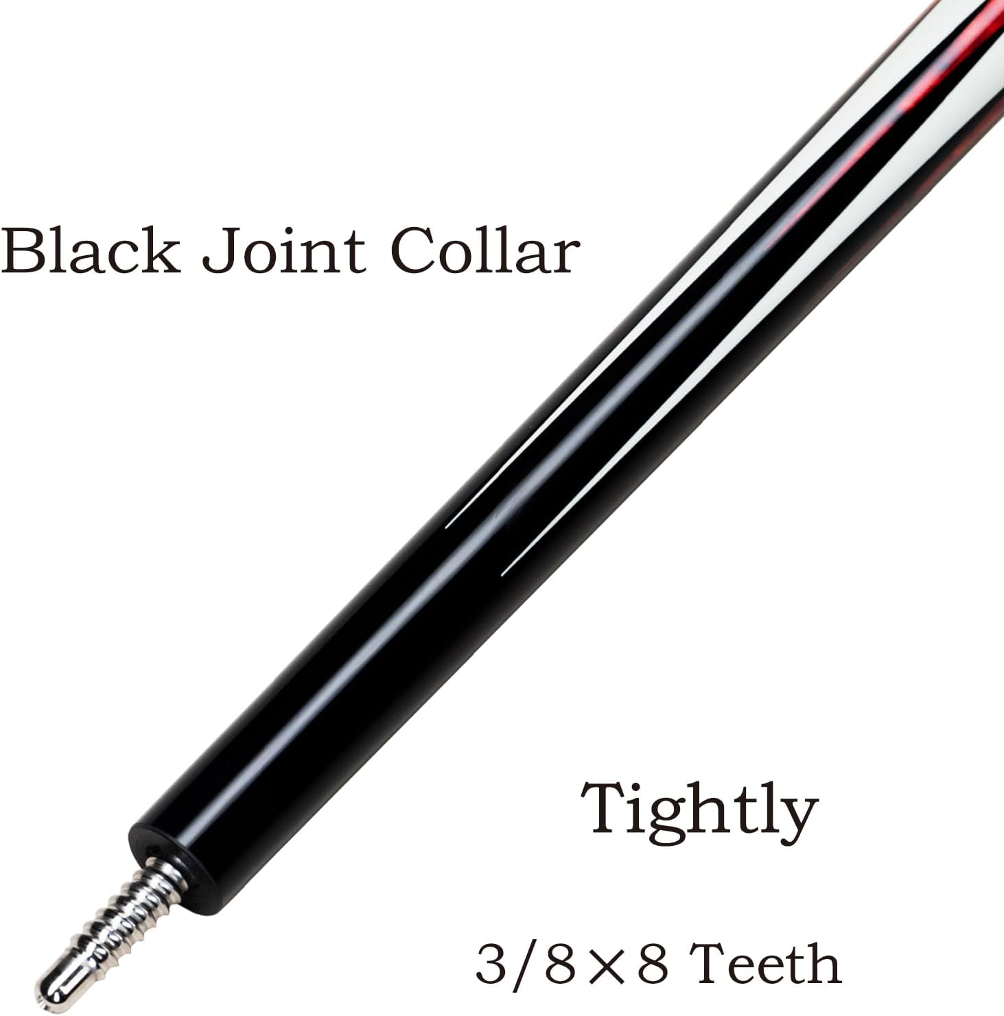 Carbon Fiber Pool Cue Stick 10.5mm/11.8mm/12.5mm,Low Deflection Pool Stick,Professional Cue Stick with Case