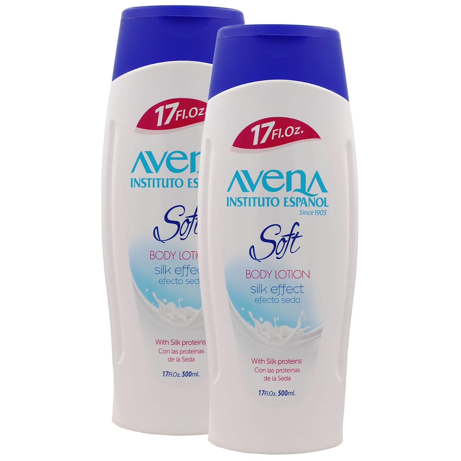 Avena Instituto Espanol Moisturizing Hand and Body Lotion, Helps Moisture Soften and Nourish your skin, 2-pack Of 17 FL Oz, 2 Bottles