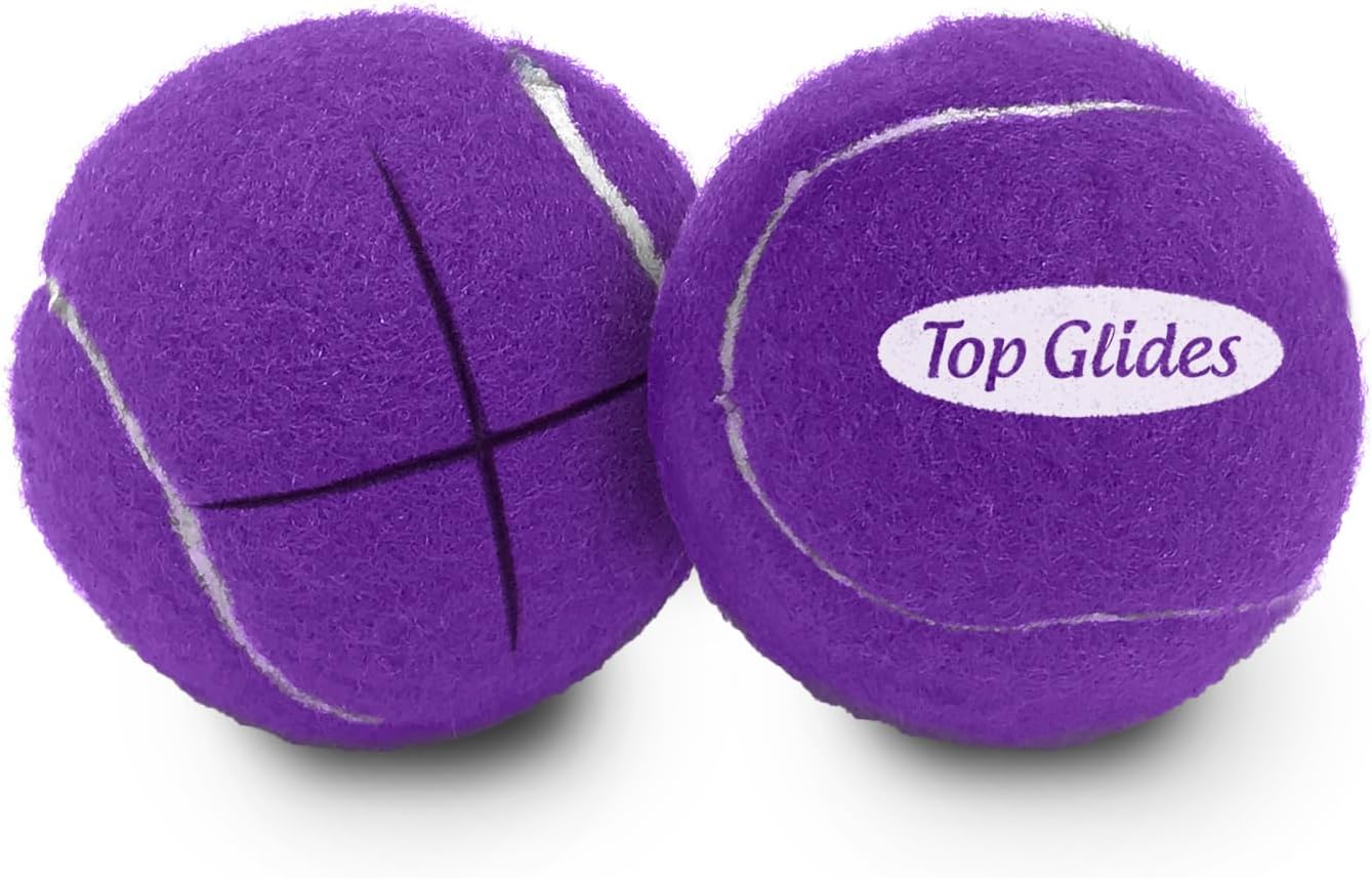AMP Top Glides Precut Walker Tennis Ball Glides (Gray)