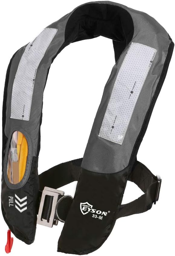 Eyson Inflatable Life Jacket Life Vest Highly Visible Manual