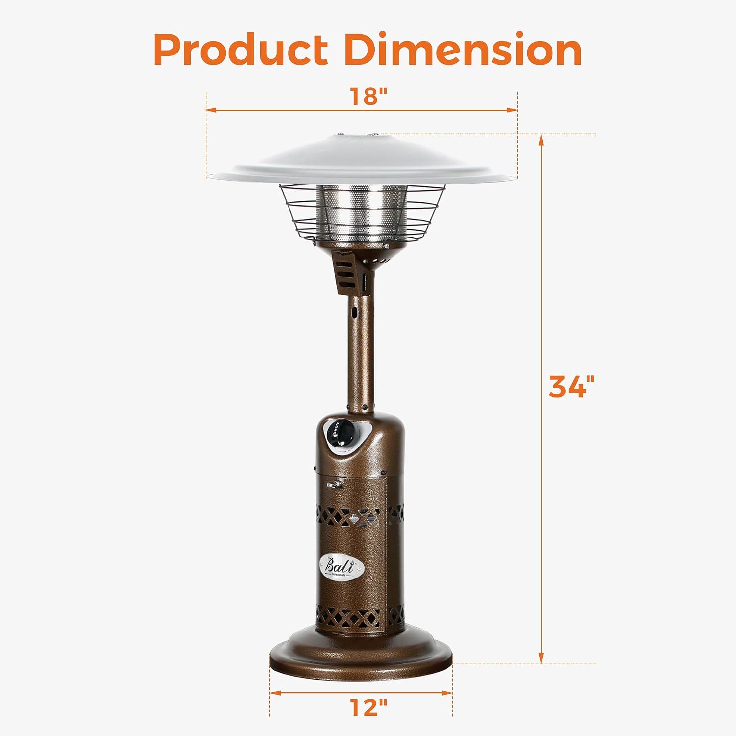 BALI OUTDOORS Portable Patio Heater