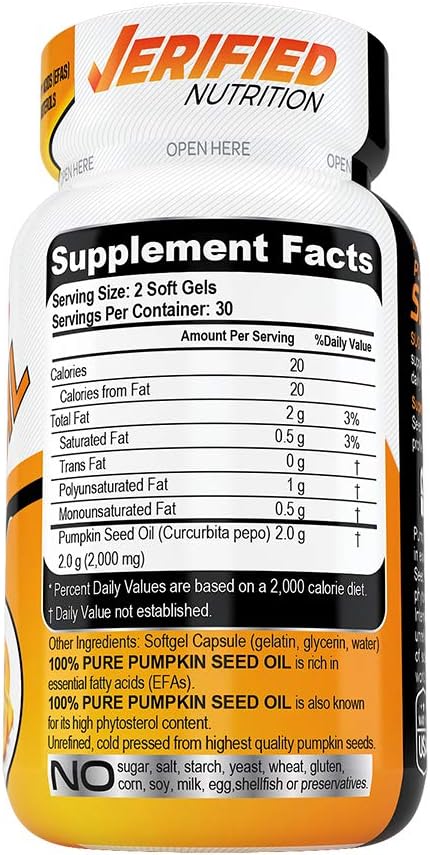 1 Month 100% Pure Pumpkin Seed Oil