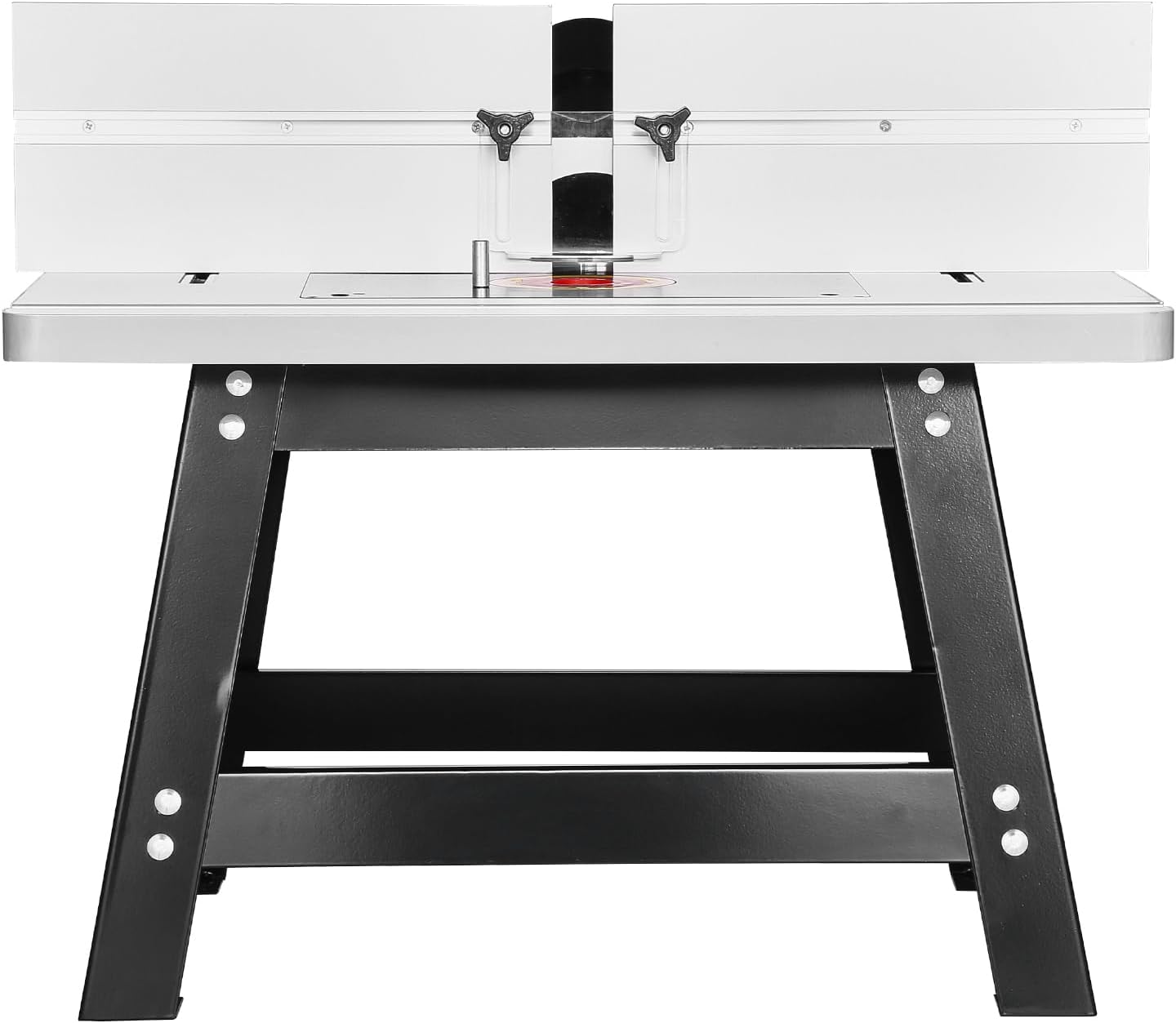 VEVOR Benchtop Router Table, 24 in x 15.7 in, Bench Top Routing Table with Adjustable Fence, MDF Top, Sturdy Metal Base, 2-1/2 in Dust Collection Port