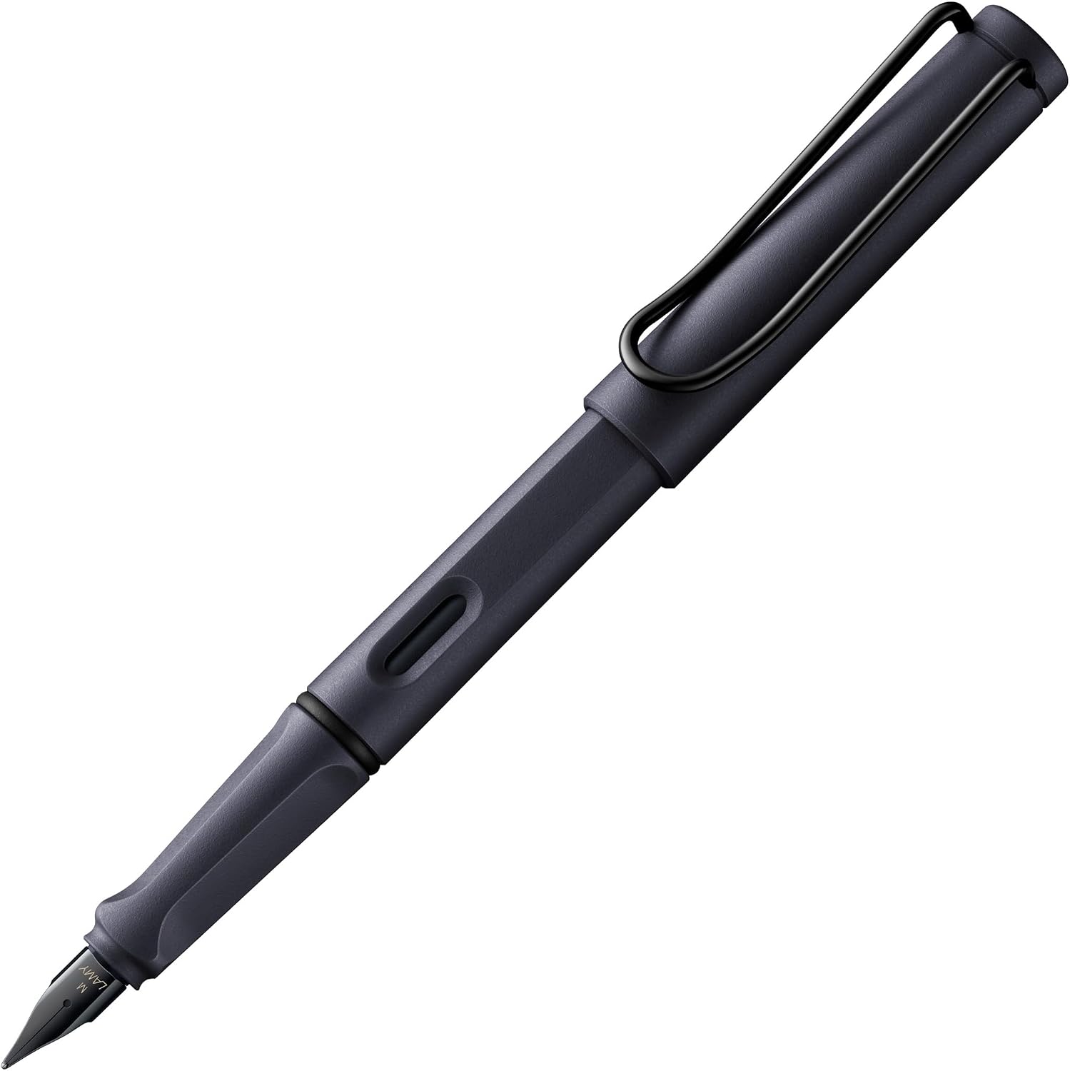 LAMY safari umbra - Fountain Pen with ergonomic grip & polished steel nib in size F - ideal for any Writing & Calligraphy - including LAMY T 10 blue cartridge - Right-Handed