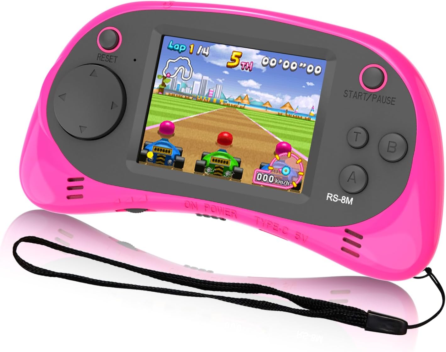 Kids Handheld Portable Video Game Player with 200 Games - 16 Bit 2.5 Inch Screen Mini Retro Electronic Machine for Boys Girls