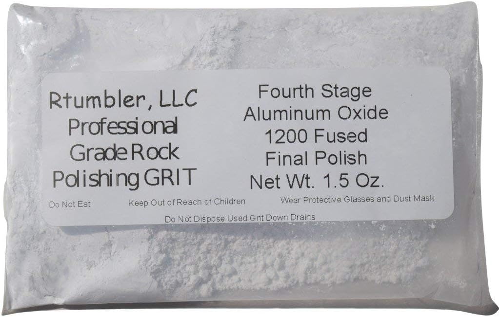 Rock Tumbler Grit for 3 Pound Tumbler by RTumbler Professional Grade Rock Polishing Grit