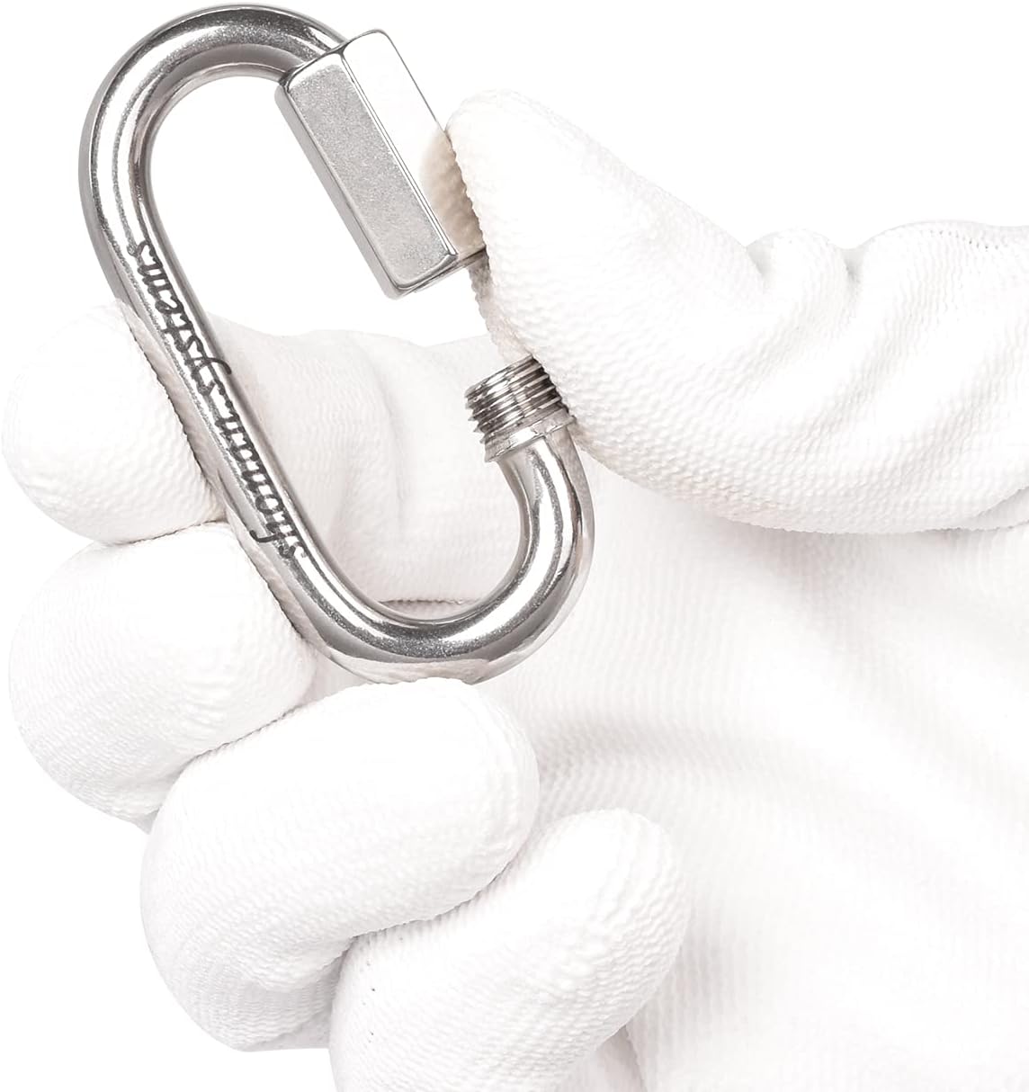 SHONAN Heavy Duty Marine Chain Quick Links, Stainless Steel Chain Connectors, Corrosion Resistant Locking Carabiners