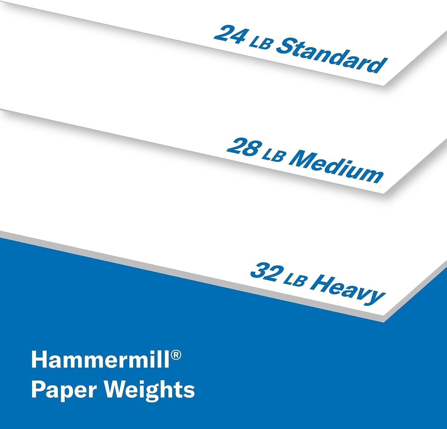 Hammermill Printer Paper, Premium Laser Print 32 lb, 8.5 x 11-98 Bright, Made in The USA, 104646R - 1 Ream (500 Sheets)