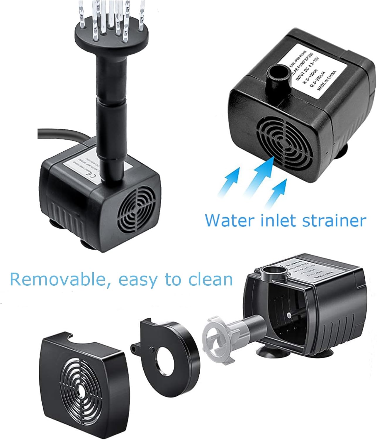 Lewisia 2W Solar Bird Bath Pump with USB Charging for Pool Pond Garden Decoration Solar Powered Water Fountain Pump