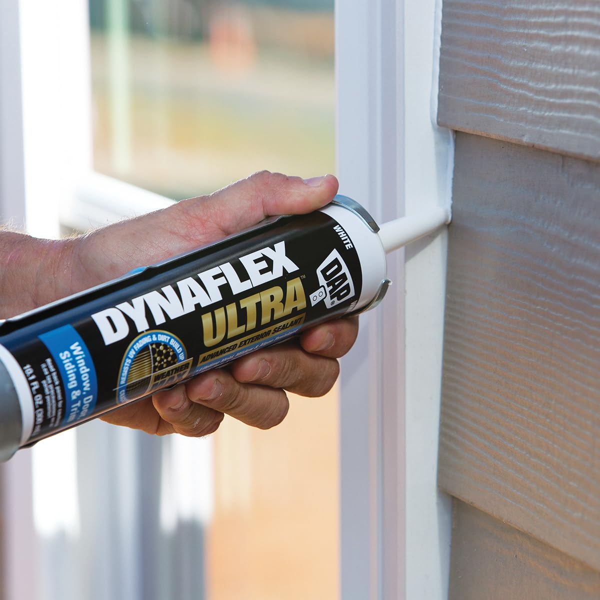 DAP Dynaflex Ultra Advanced Exterior Sealant, White, 10.1 Oz (7079818211)