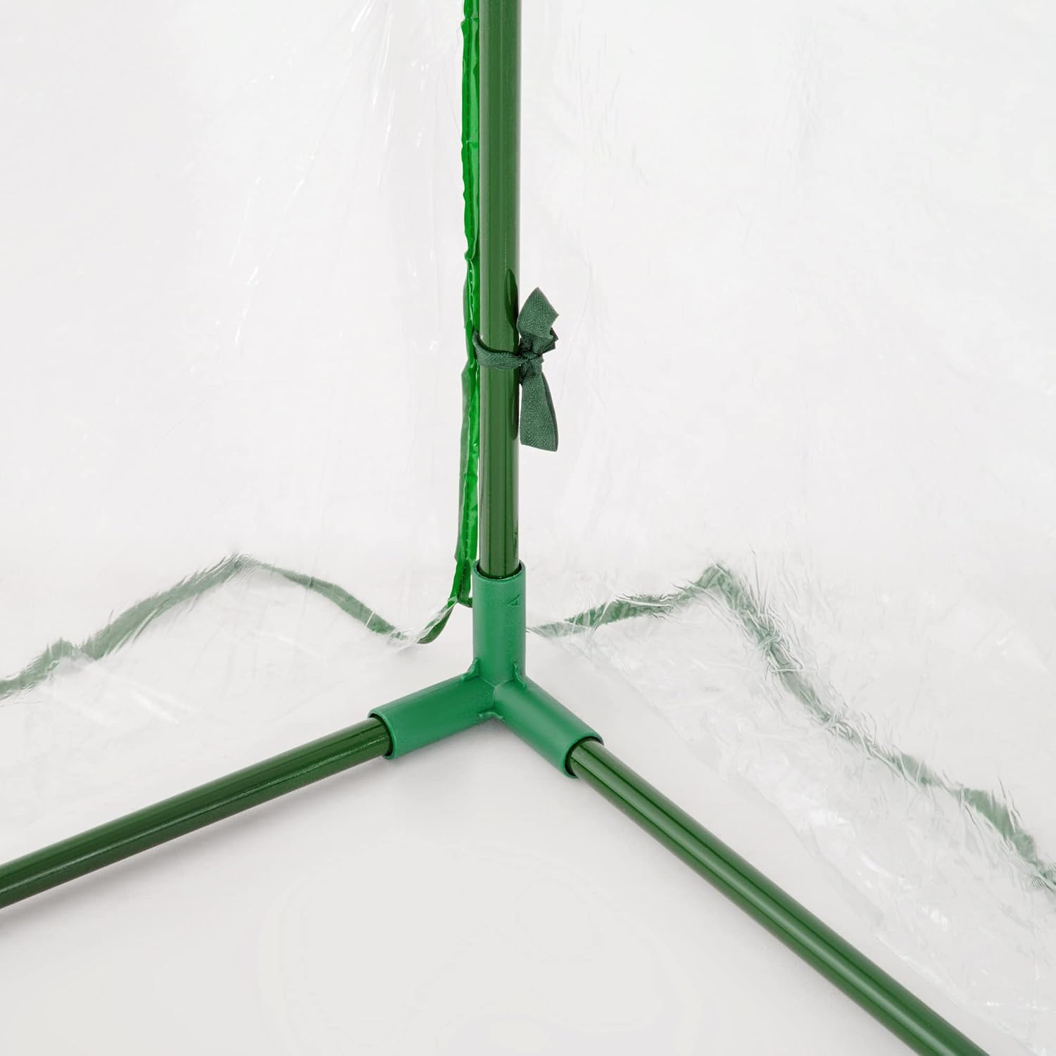 Outsunny 7' x 3' x 2.5' Mini Greenhouse Portable Tunnel Green House Clear | Roll-Up Zippered Door, UV Waterproof Cover, Steel Frame