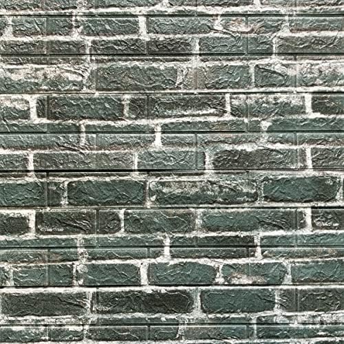 3D Self Adhesive Foam Wall Panels, 10 Tiles Cover 57 sq feet, Peel and Stick Brick Wallpaper for Living Room Bedroom Wall Decoration