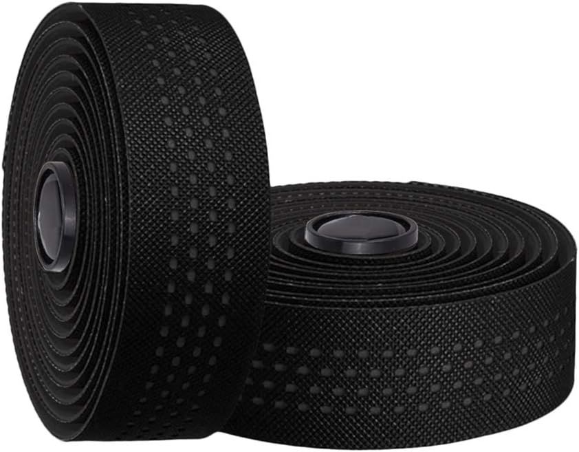 Tvoip 2 Rolls Soft Road Bike Bicycle Handlebar Cork EVA PU Bar Tape Professional Cycling Damping Anti-Vibration Wrap