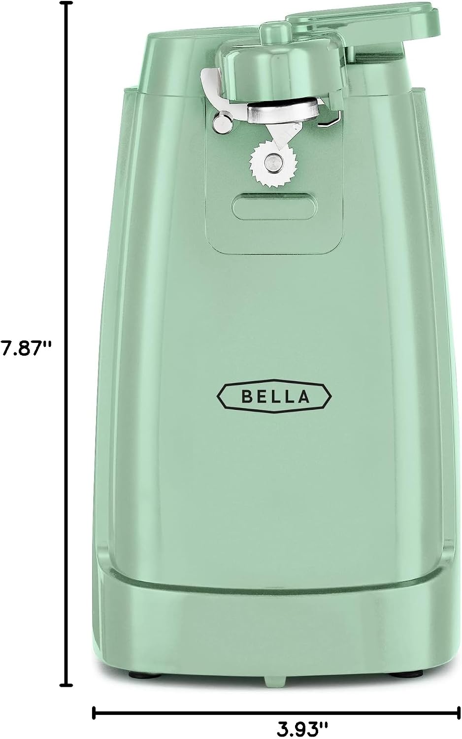 bella Electric Can Opener and Knife Sharpener, Black