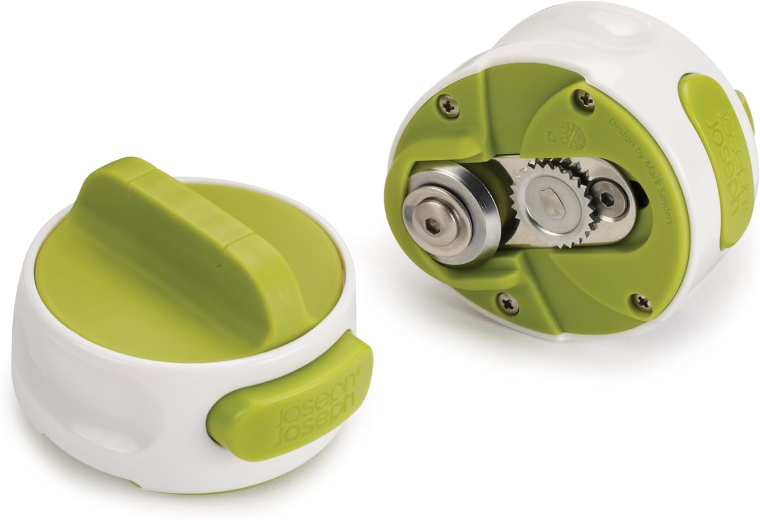 Joseph Joseph Can-Do Plus Compact Can Opener Manual Easy Twist Pull Tab Stainless Steel Portable Space-Saving, White