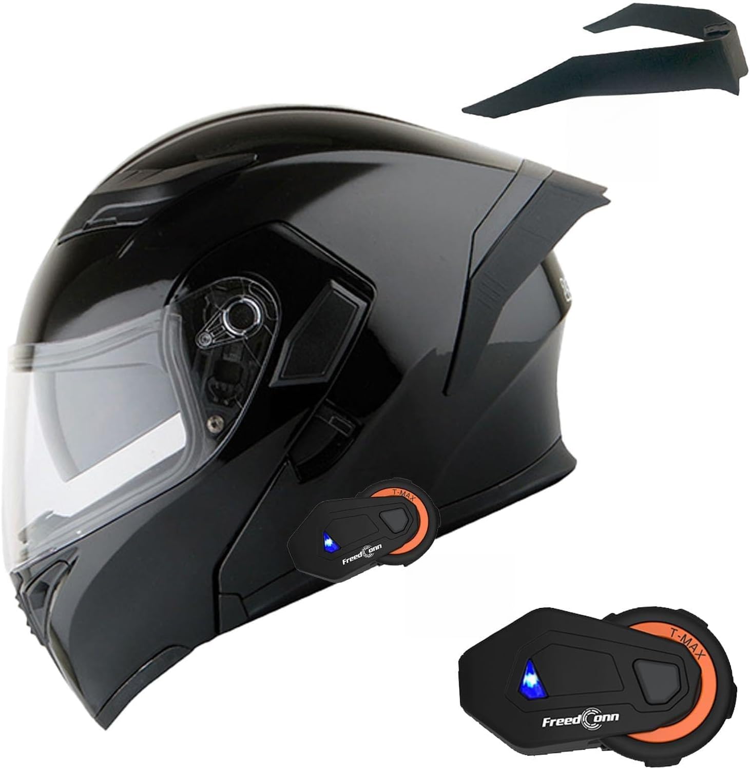1Storm Motorcycle Modular Full Face Helmet Flip up Dual Visor Sun Shield: HB89