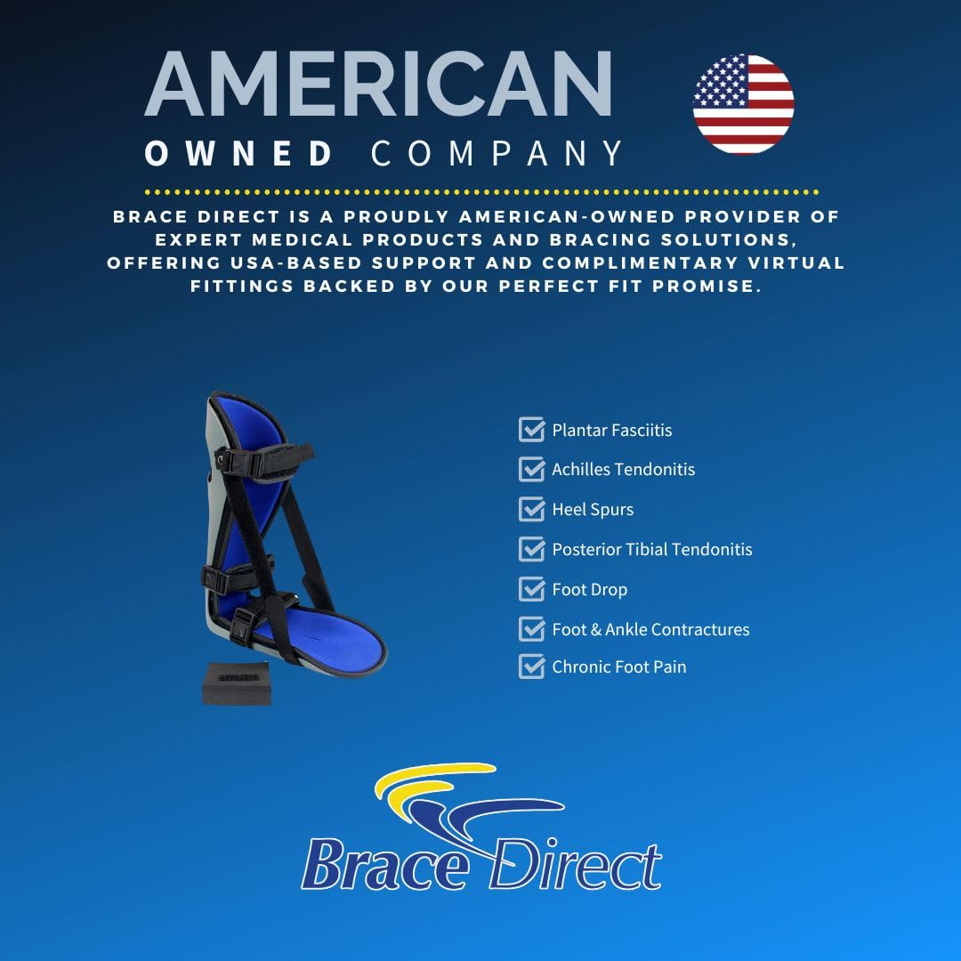 Brace Direct Night Splint for Plantar Fasciitis - Foot Drop Brace