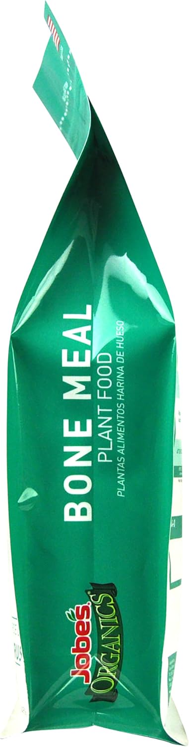 Jobe's Organics Granular Bone Meal Fertilizer, Strong Root Development for Bulbs, Tomatoes, Roses, and Other Flowering Plants, 4 lbs Bag