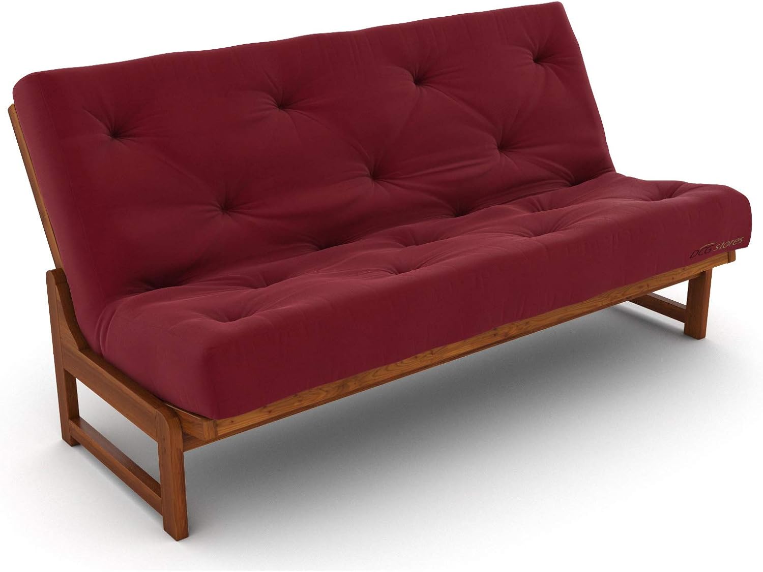 Nirvana Futons Plush, Comfortable 8-Inch Full Futon Mattress, Microfiber Fudge - Made in USA