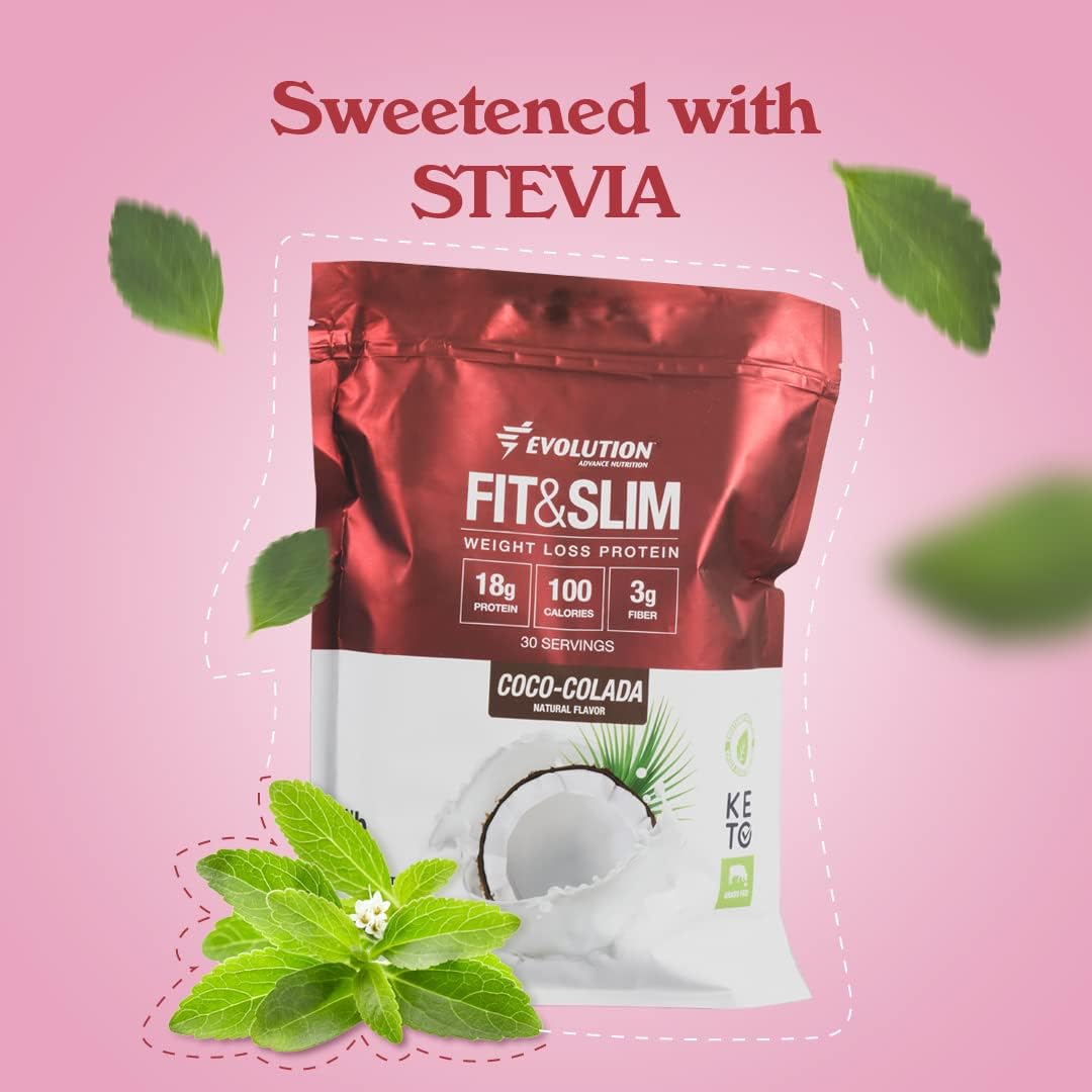 Evolution Advance Nutrition Fit & Slim Blend – Grass-Fed Whey Protein Powder for Easy Digestion, Keto-Approved, Non-GMO, Stevia Sweetened, Natural Flavor – 2 Pounds (Vanilla)
