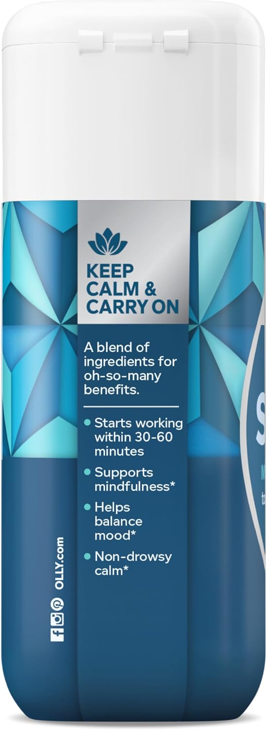 OLLY Ultra Strength Stress Softgels, Stress and Mood Support* - 60 Count