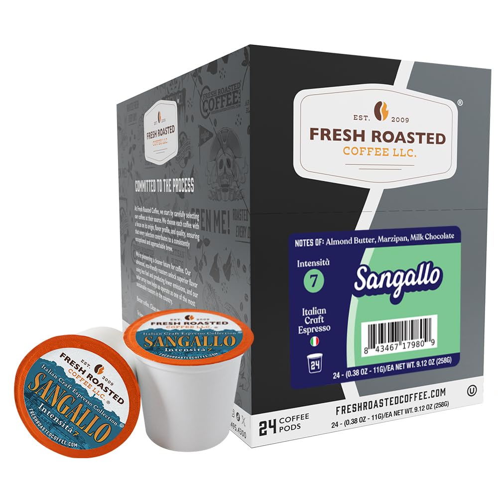 Fresh Roasted Coffee, Organic Colombian K-Cup Pods for Keurig Brewers, Medium Roast, USDA Organic, Kosher, 24 Count (Pack of 3)