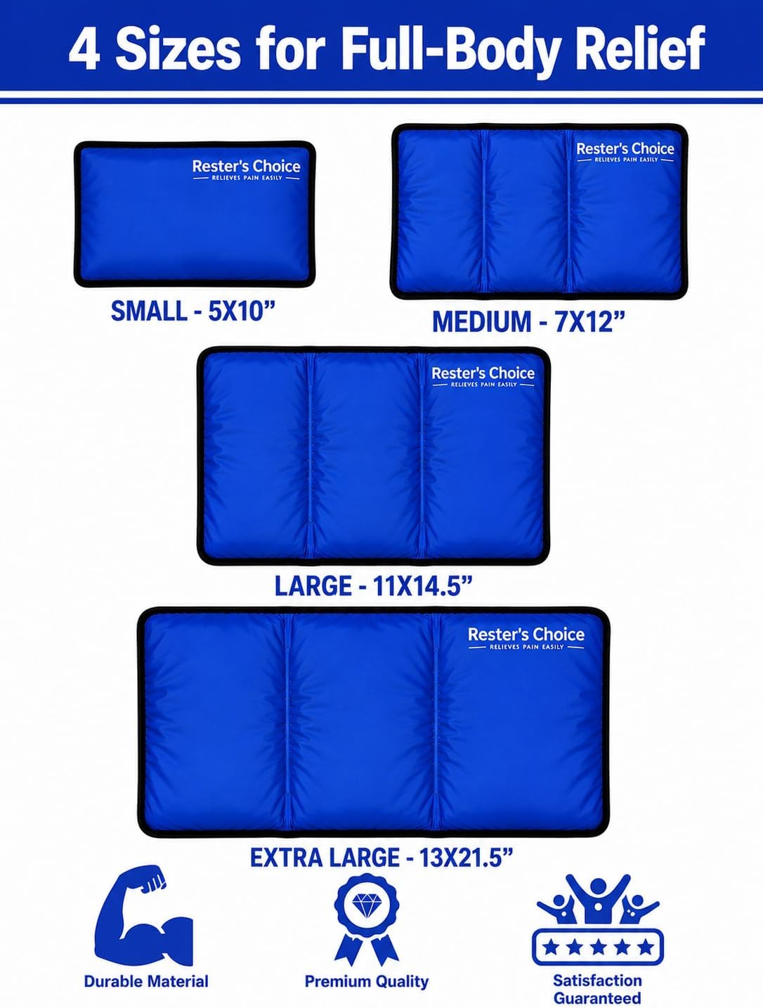 Gel Soft Flexible Ice Pack for Injuries Reusable - (Large: 11"x14.5") for Hip, Shoulder, Knee, Back - Comfy Cold Pack Compress for Swelling, Bruises, Surgery