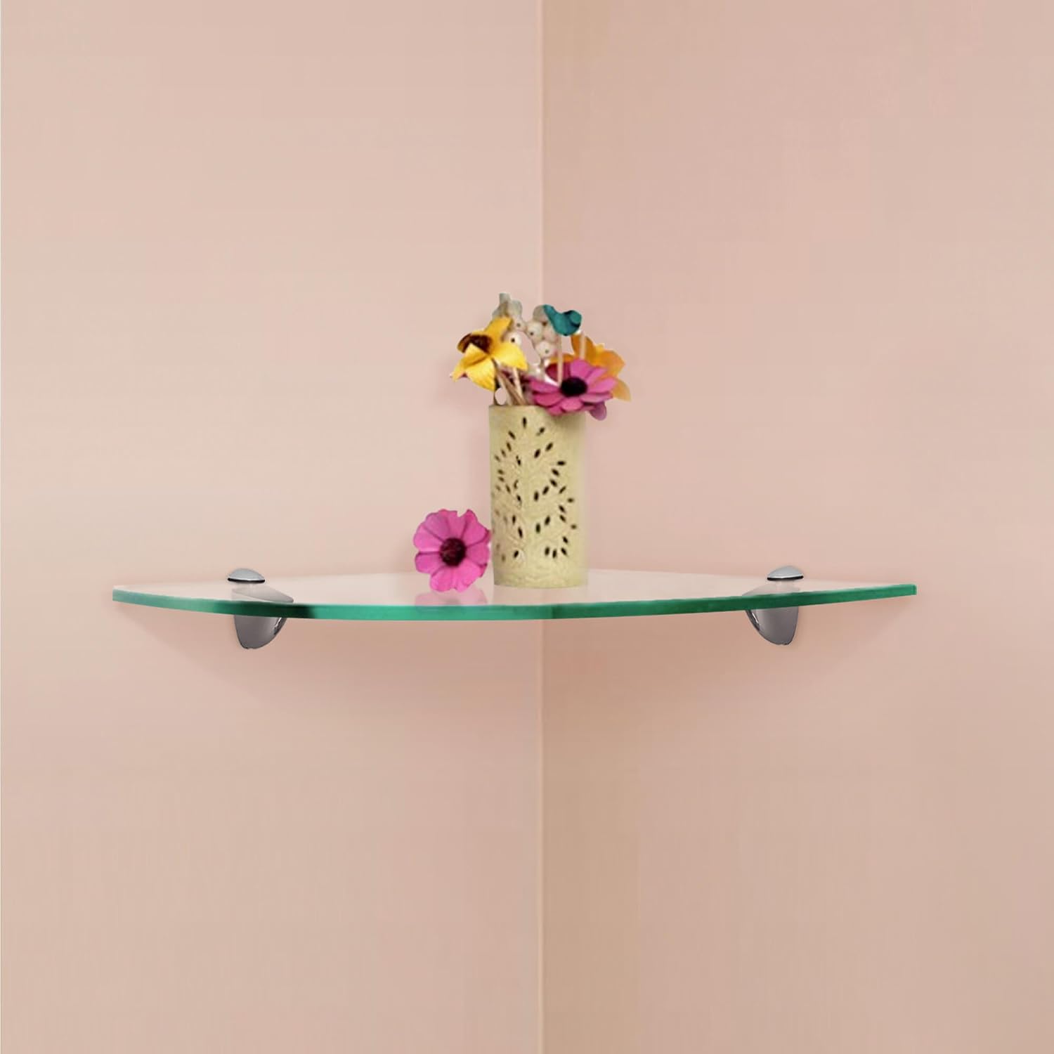 Fab Glass and Mirror Glass Shelf 8" X 30" Clear