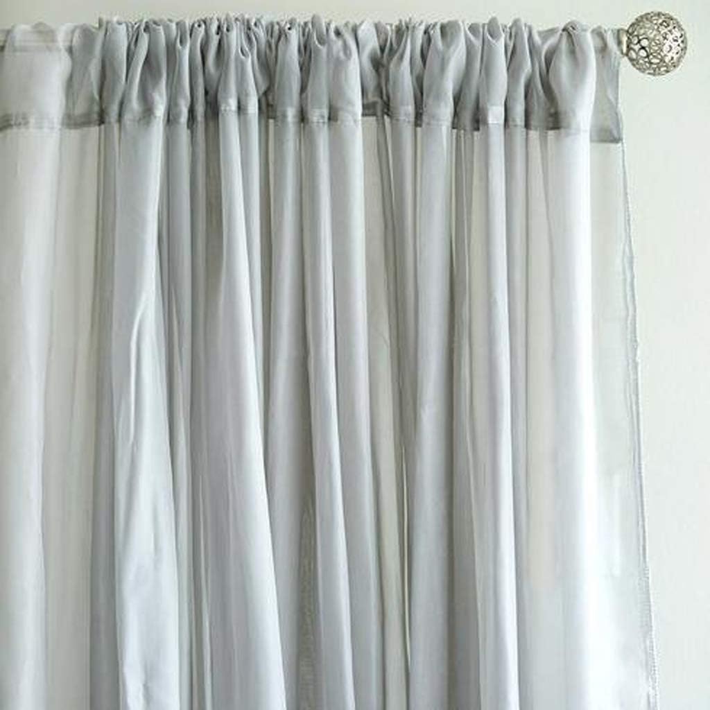 AK TRADING CO. 120" Wide (10Ft Wide) Sheer Voile Drape Panels for Backdrop, Wedding Events, Ceiling Drapes, Event Masking, & Decor - Select from 6ft to 50ft Length. (10 feet x 20 feet, Red)