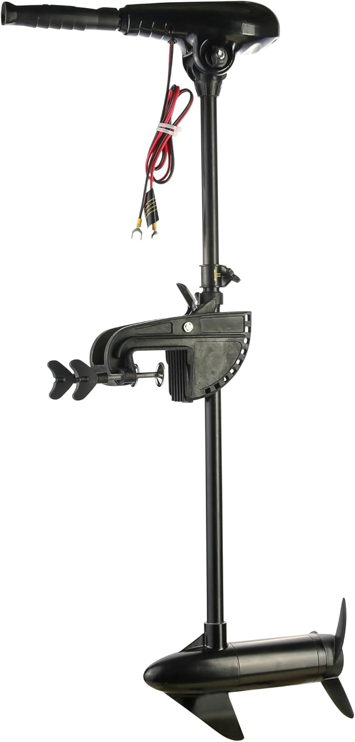 Newport X-Series 55lb Thrust Transom Mounted Saltwater Electric Trolling Motor w/LED Battery Indicator (36" Shaft)