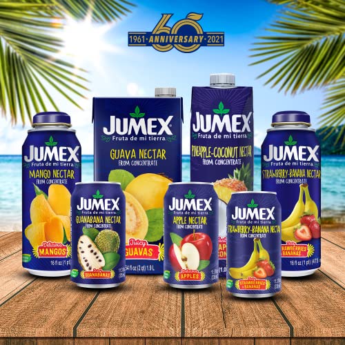 Jumex Apple Nectar Juice Boxes for Kids - Apple Juice Box with Straw - Mini Drinks for Kids - Made with Fresh Fruit Puree Concentrate - School Snacks & Smoothie Mix - 6.76oz, 24 Pack