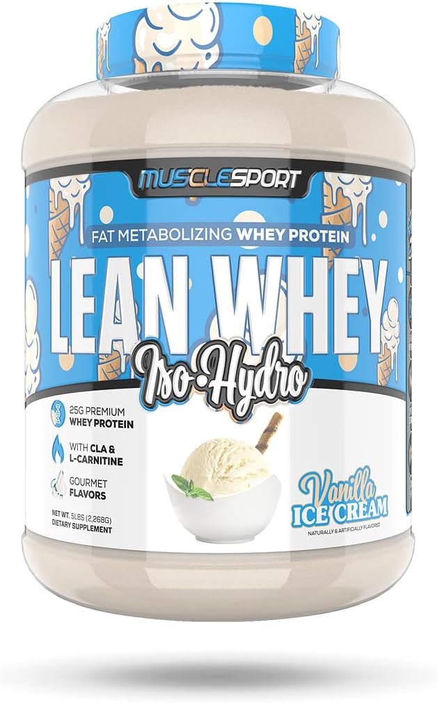 Musclesport Lean Whey Revolution™ Protein Powder - Whey Protein Isolate - Low Calorie, Low Carb, Low Fat