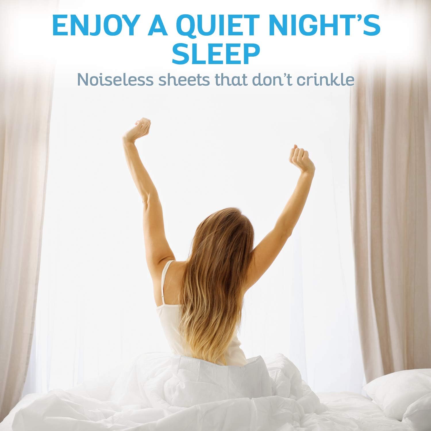 Sures Waterproof Mattress Protector - California King Size Bedsheet | Fitted Machine Washable Bed Sheet - Vinyl Free Bedwetting Cover Pad - for Kids, Adult, Elderly