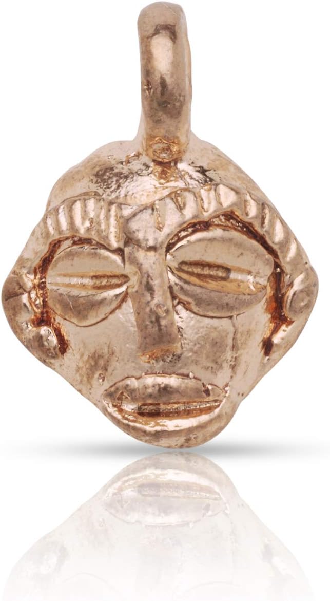 Better Jewelry, Real Pure Copper African Tribal Mask Pendant, Charm