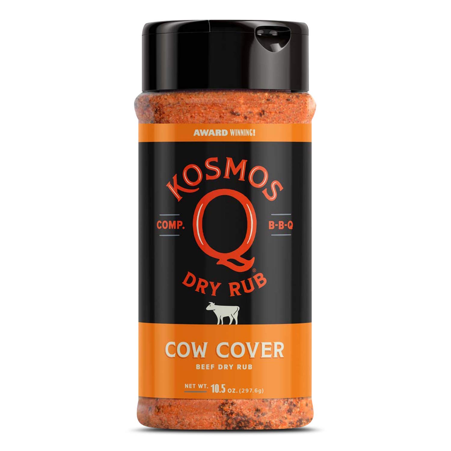 Kosmos Q BBQ Grill Spices & Seasonings Set, Father’s Day Gift for Him, 8 Flavor BBQ Rub Variety Pack with Cow Cover, Dirty Bird, SPG & More