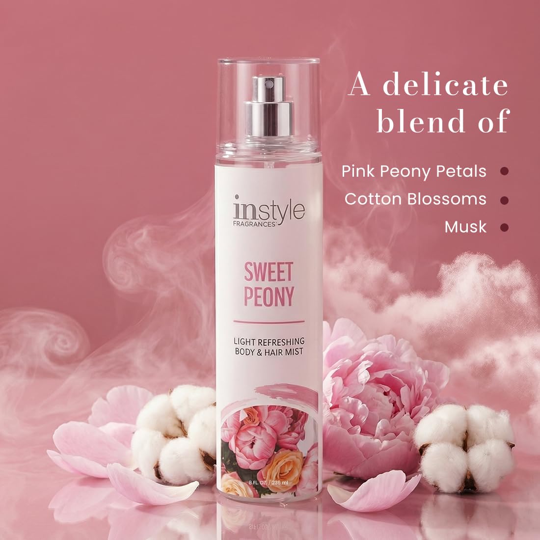 Instyle Fragrances Light Refreshing Body & Hair Mist, Tahitian Vanilla