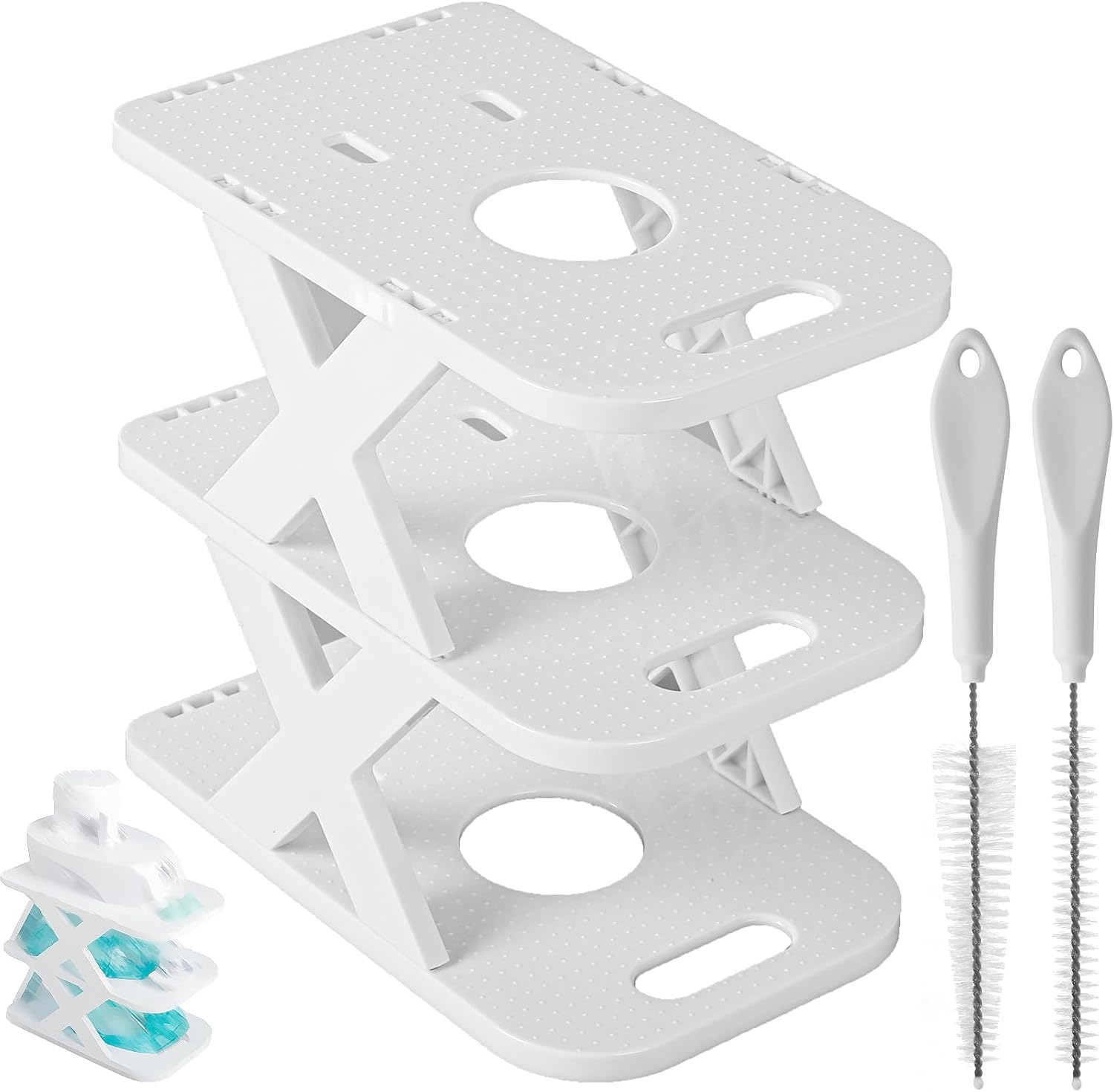 Premium Countertop Caddy Organizer for Navage Nasal Irrigation System - 3-Tier Storage for Nose Cleaning Supplies, Detachable Tray, Sleek Design - Nasal Care Accessories (Caddy Only)