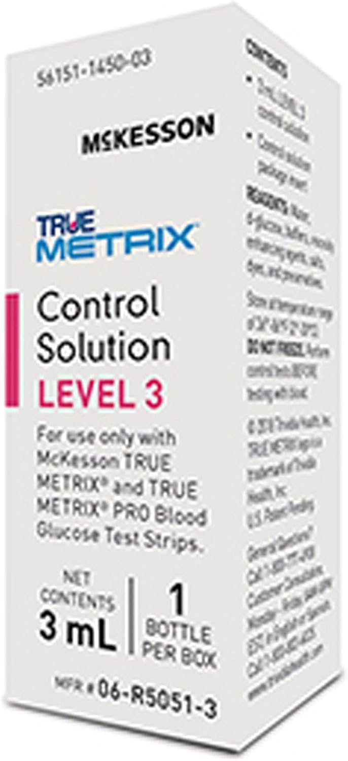 McKesson True METRIX Control Solution Level 3, 3 mL, 1 ct | Blood Glucose Meters