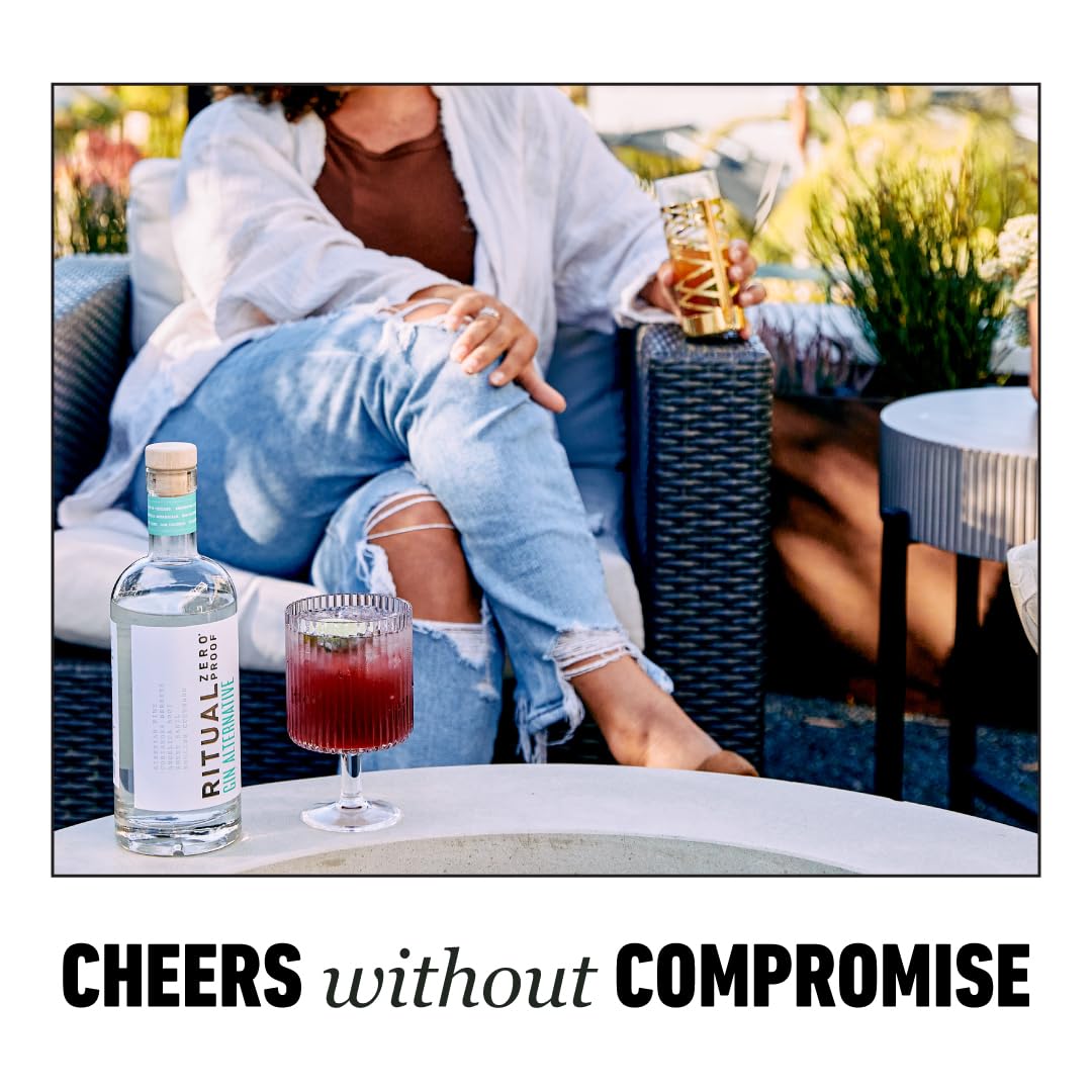 RITUAL ZERO PROOF Gin Alternative | Award-Winning Non-Alcoholic Spirit | 25.4 Fl Oz (750ml) | Zero Calories | Sustainably Made in USA | Make