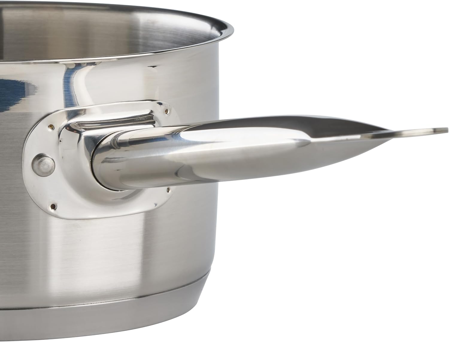 Winco 4 1/2 qt Heavy-Duty 4.5 qt Stainless Steel Sauce Pan with Cover | Even heat distribution, Secure riveted handle, Great for Cooking, Food Preparation and Restaurant Kitchens