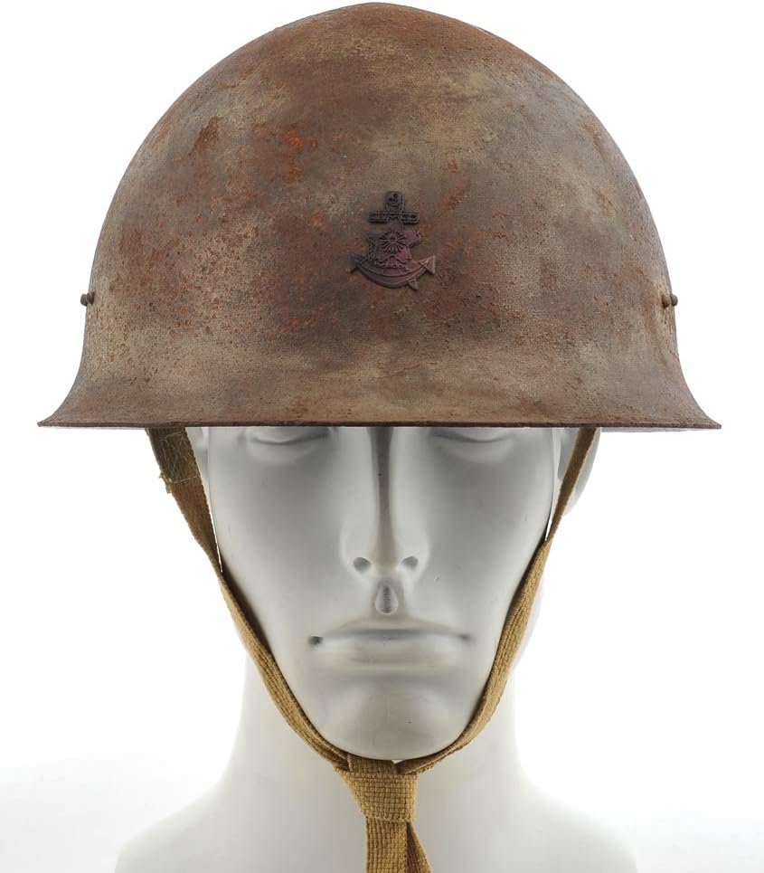 WW2 Japanese Imperial Naval Landing Forces Steel Helmet Hand Aged