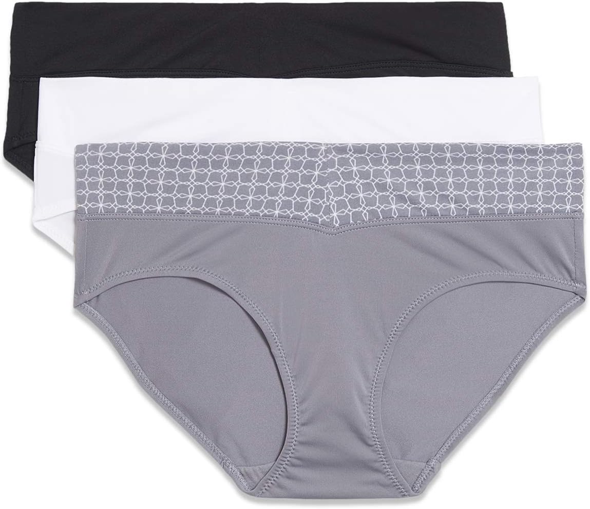 Warner's womens Blissful Benefits No Muffin Top 3 Pack Hipster Panties