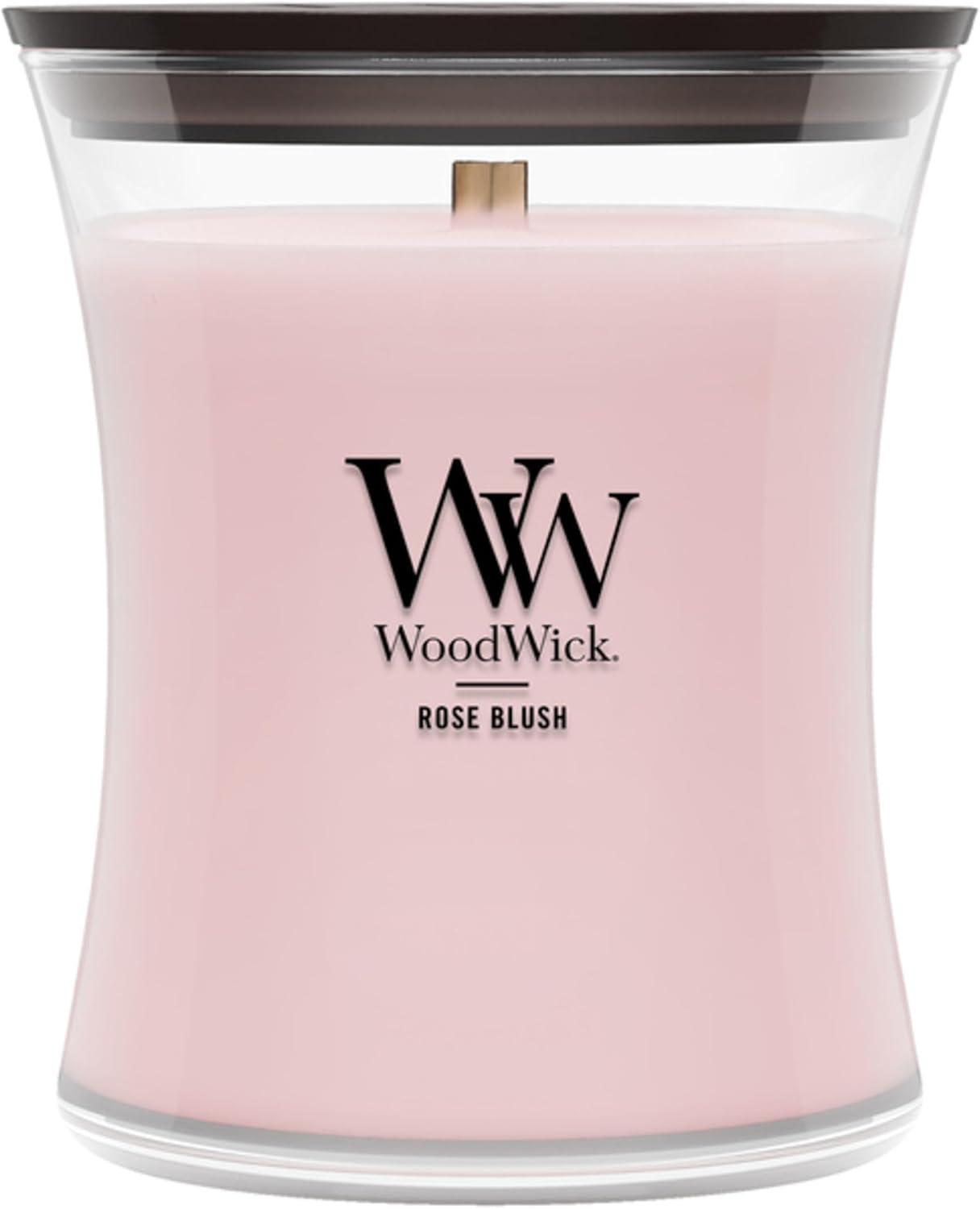 WoodWick Lavender Spa Gifts for Women and Men, 9.7 oz Medium Hourglass Candle with Crackling Wick