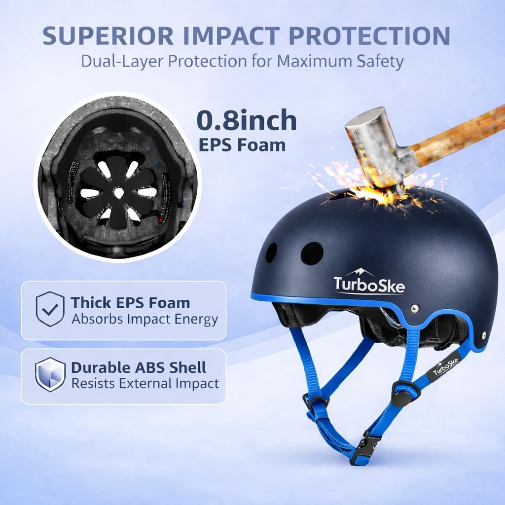 Skateboard Helmet,BMX Bike Multi-Sport Helmet for Youth,Men Women