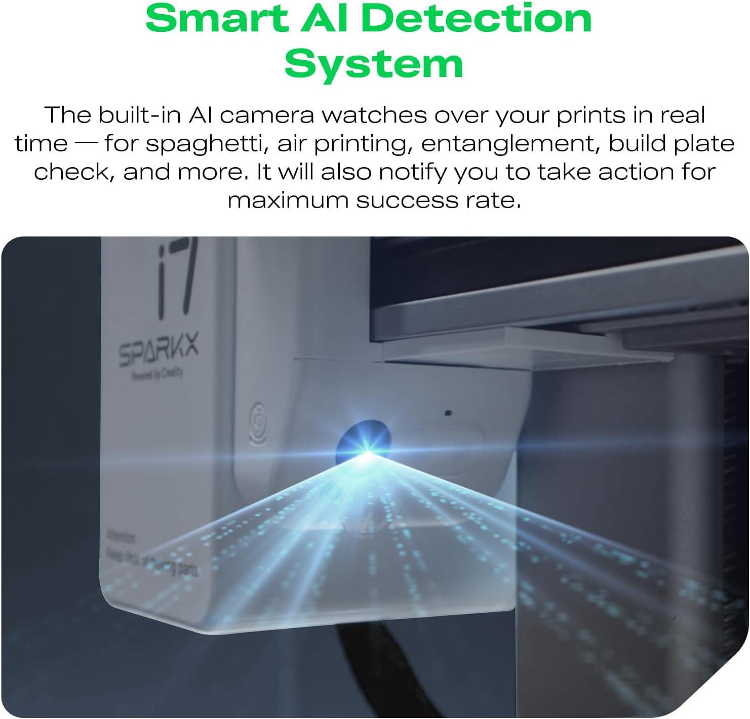 Creality SPARKX i7 Combo 3D Printer, Multi Color with CFS Lite High Speed AI Photo-to-3D Printing 95% Pre-Assemble Auto-Leveling Custom RGB Quick-Swap Essential Parts 10.24×10.24×10 inch